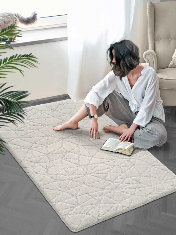 Коврик SHAHINTEX РР 100х150 001 кремовый 3 S - 4