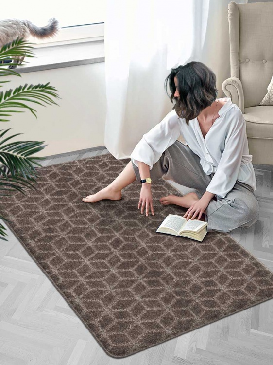 Коврик SHAHINTEX РР 100х150 002 мокко 80 S - 4