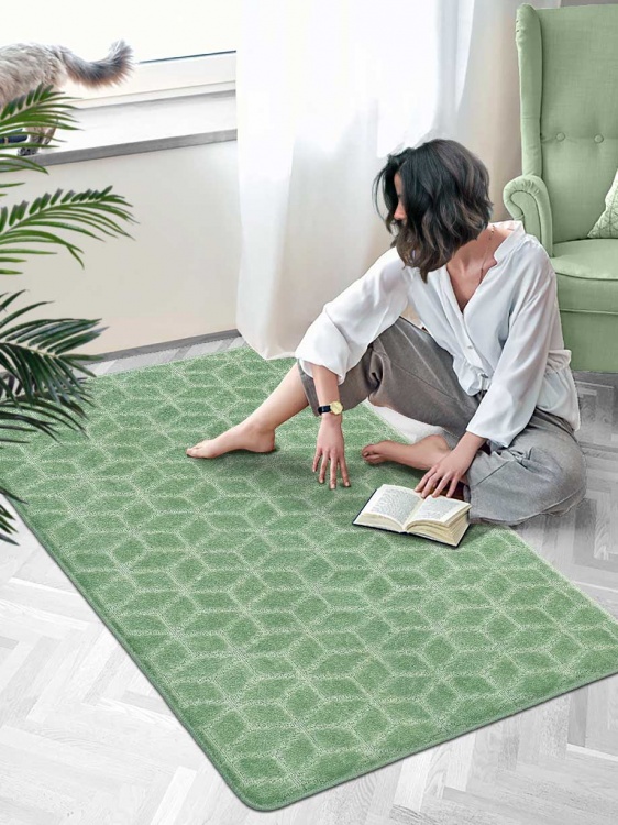 Коврик SHAHINTEX РР 100х150 002 зеленый чай 79 S - 3