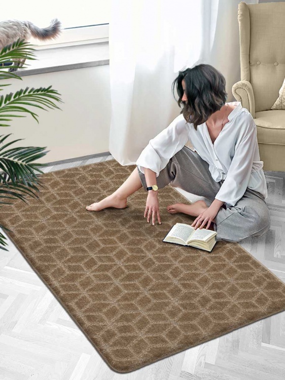 Коврик SHAHINTEX РР 100х150 002 кофе  с молоком 55 S - 3