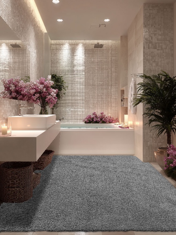 Коврик НАНОХЛОПОК SHAHINTEX 200х300 серый 03 S - 3