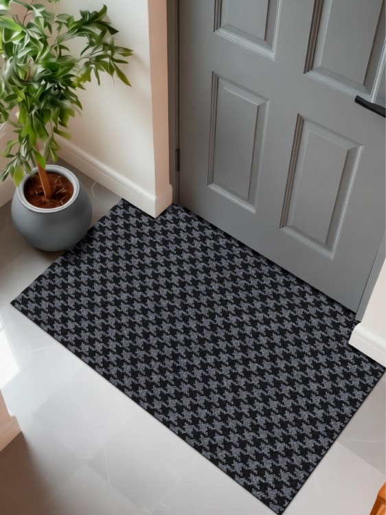 Коврик влаговпитывающий SHAHINTEX Гусиная лапка ТЭМ 50х100 графит 01 S - 3