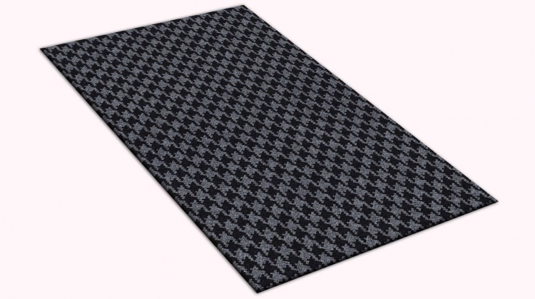 Коврик влаговпитывающий SHAHINTEX Гусиная лапка ТЭМ 50х100 графит 01 S