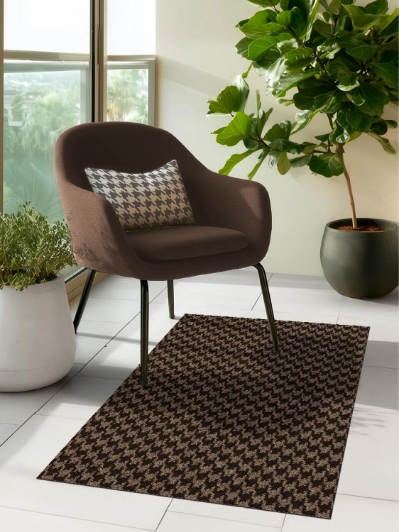 Коврик влаговпитывающий SHAHINTEX Гусиная лапка ТЭМ 50х100 мокко 02 S - 4