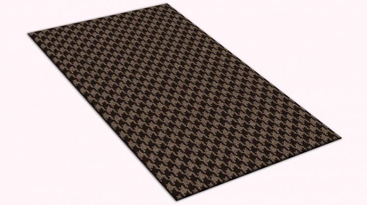 Коврик влаговпитывающий SHAHINTEX Гусиная лапка ТЭМ 50х100 мокко 02 S