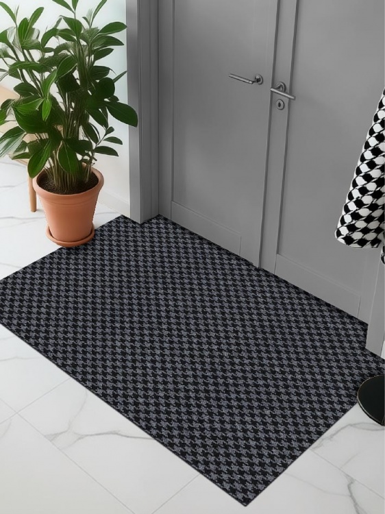 Коврик влаговпитывающий SHAHINTEX Гусиная лапка ТЭМ 100х120 графит 01 S - 3