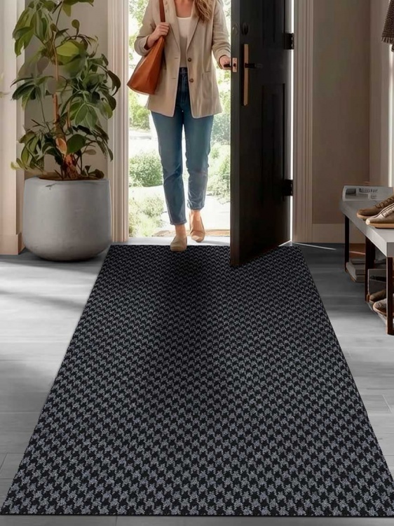 Коврик влаговпитывающий SHAHIINTEX Гусиная лапка ТЭМ 100х200 графит 01 S - 3