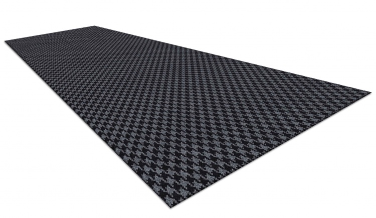 Коврик влаговпитывающий SHAHINTEX Гусиная лапка ТЭМ 100х300 графит 01 S