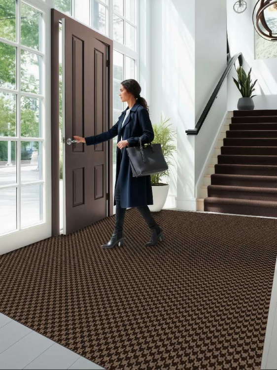 Коврик влаговпитывающий SHAHINTEX Гусиная лапка ТЭМ 200х300 мокко 02 S - 3