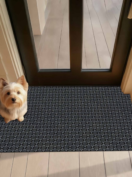 Коврик влаговпитывающий icarpet Каре ТЭМ 67х120 графит 01 S - 3