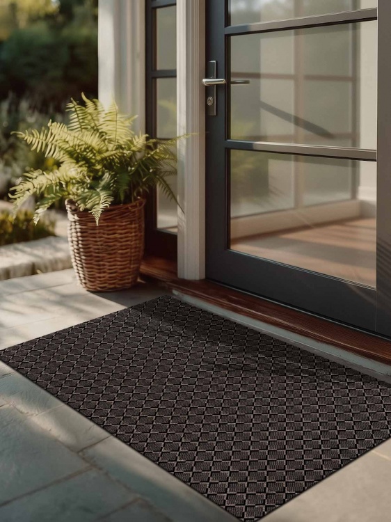 Коврик влаговпитывающий icarpet Каре ТЭМ 67х120 мокко 02 S - 3