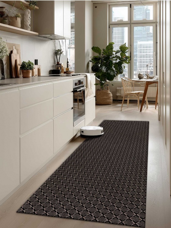 Коврик влаговпитывающий icarpet Каре ТЭМ 60х200 мокко 02 S - 2