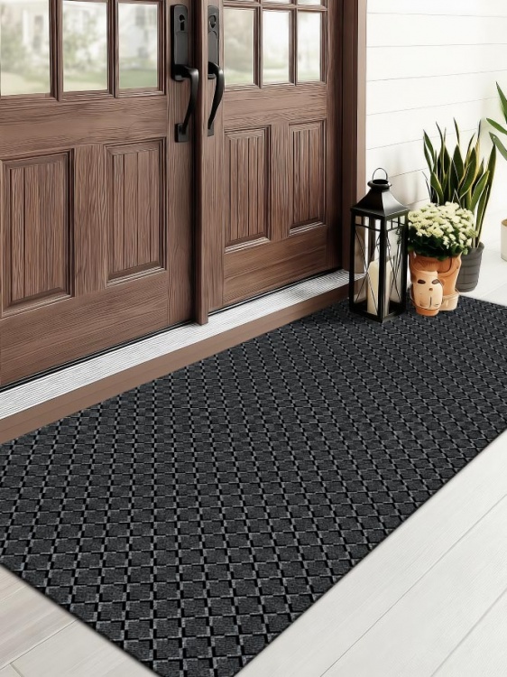 Коврик влаговпитывающий icarpet Каре ТЭМ 80х200 графит 01 S - 2