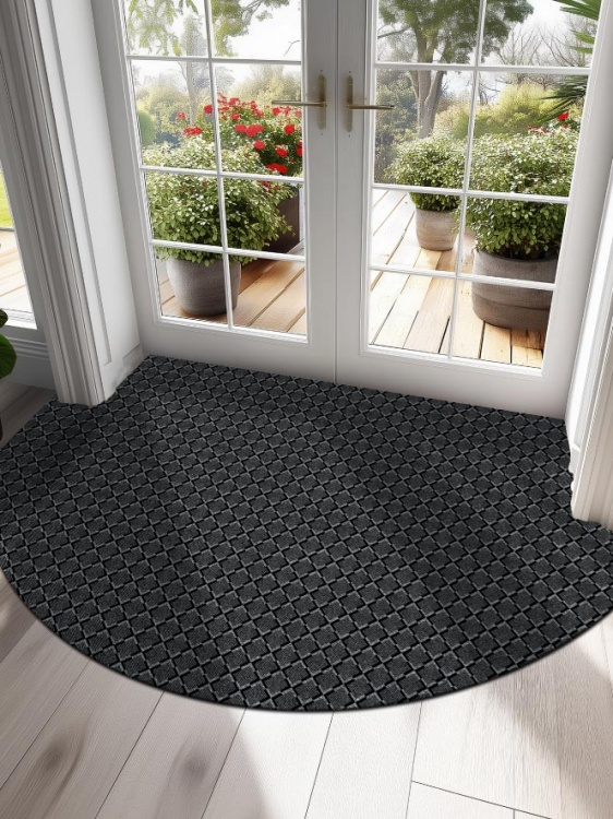 Коврик влаговпитывающий icarpet Каре ТЭМ 100х150 графит 01 S - 2