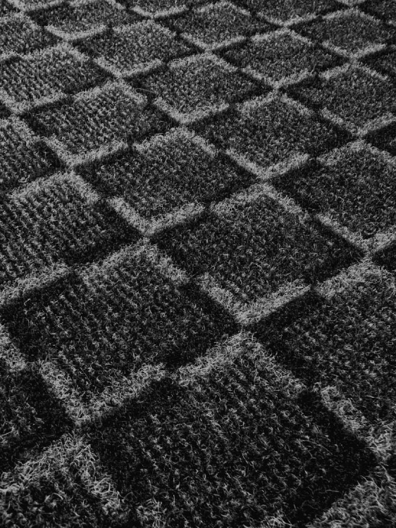 Коврик влаговпитывающий icarpet Каре ТЭМ 100х200 графит 01 S