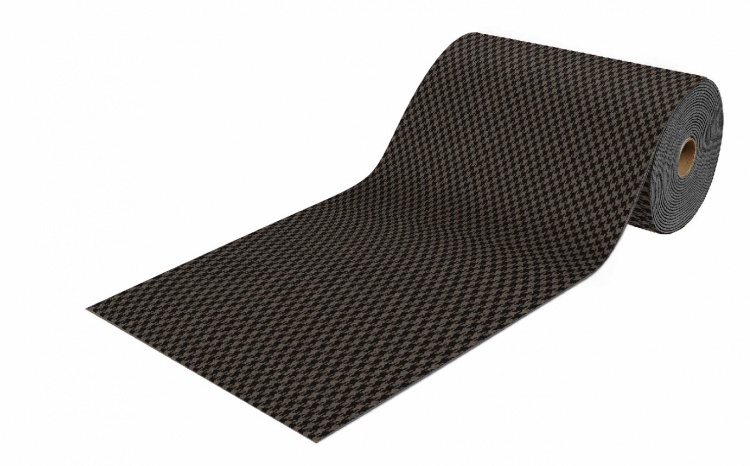 Коврик-дорожка влаговпитывающий SHAHINTEX Гусиная лапка ТЭМ 80х1500 мокко 02