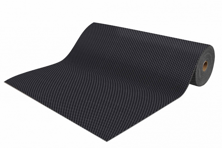 Коврик-дорожка влаговпитывающий SHAHINTEX Гусиная лапка ТЭМ 200х1500 графит 01