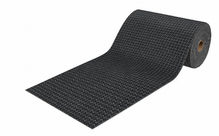 Коврик-дорожка влаговпитывающий icarpet КареТЭМ 80х1500 графит 01